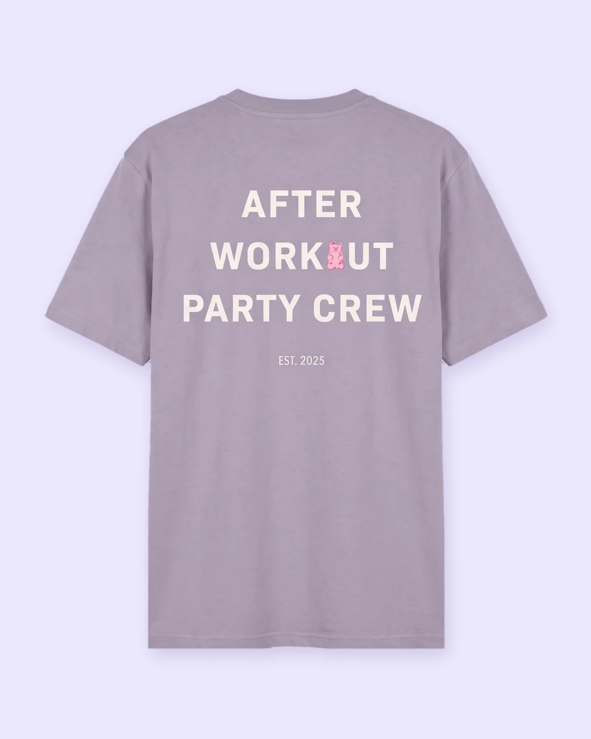 After Workout Party Crew · Purple · Back